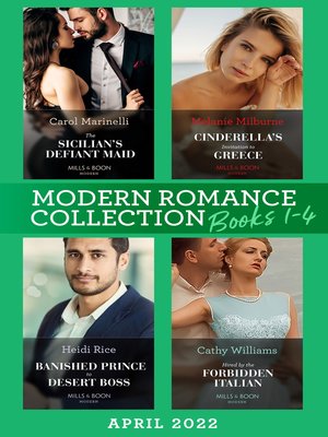 cover image of Modern Romance April 2022 Books 1-4